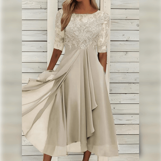 Heidi-Mode | Elegantes Bequemes Damen Midikleid