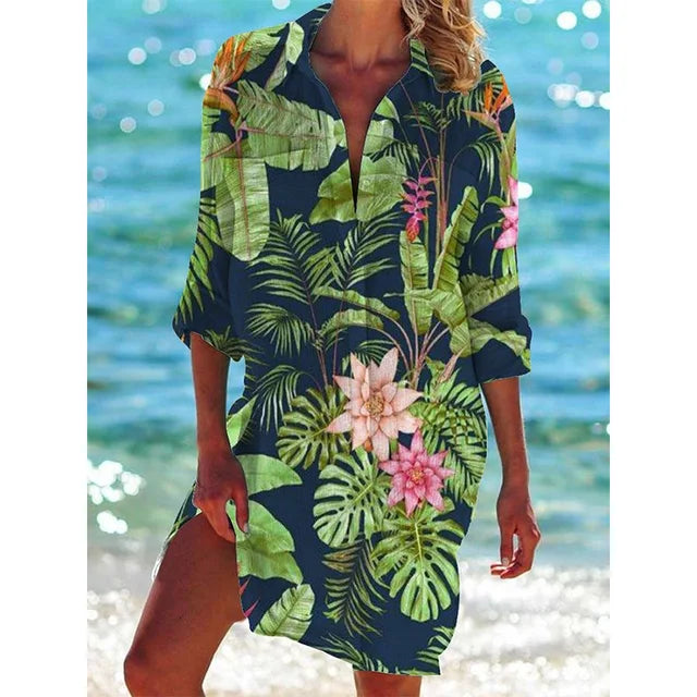 Heidi-Mode | Hawaii-Hemd mit Blumenmuster