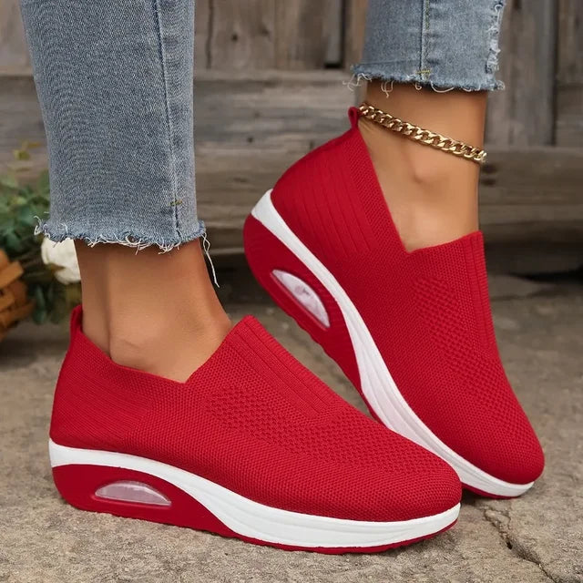 Heidi-Mode | Orthopädische Rutschfeste, Atmungsaktive Luftpolsterschuhe für Damen