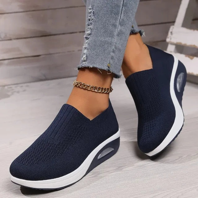 Heidi-Mode | Orthopädische Rutschfeste, Atmungsaktive Luftpolsterschuhe für Damen