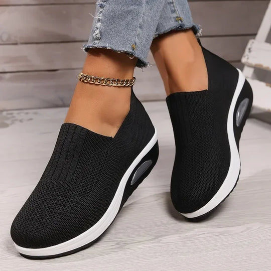 Heidi-Mode | Orthopädische Rutschfeste, Atmungsaktive Luftpolsterschuhe für Damen