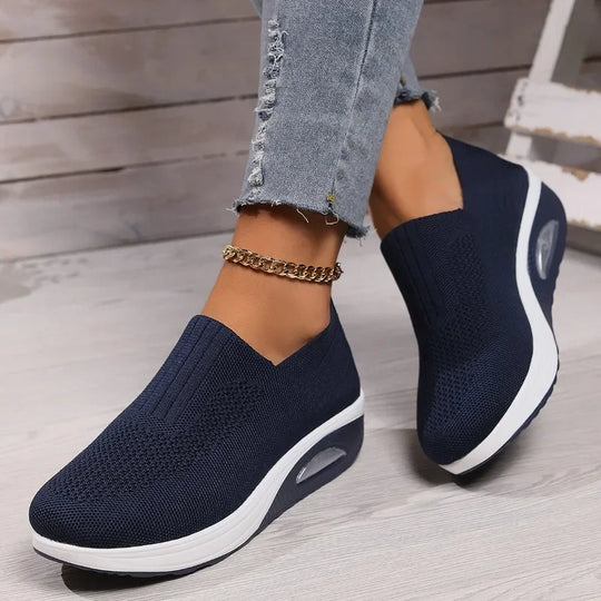 Heidi-Mode | Orthopädische Rutschfeste, Atmungsaktive Luftpolsterschuhe für Damen