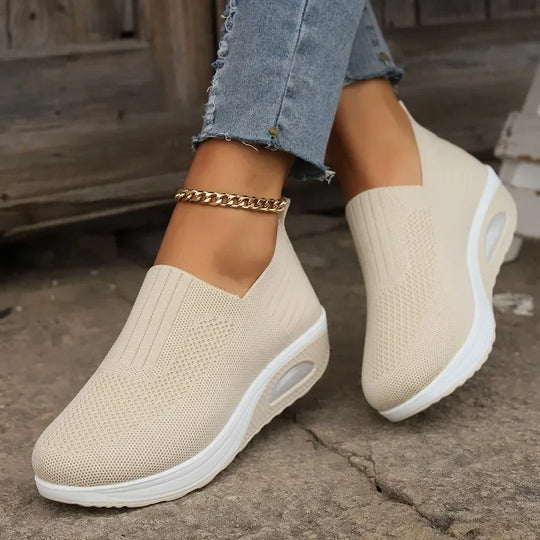 Heidi-Mode | Orthopädische Rutschfeste, Atmungsaktive Luftpolsterschuhe für Damen