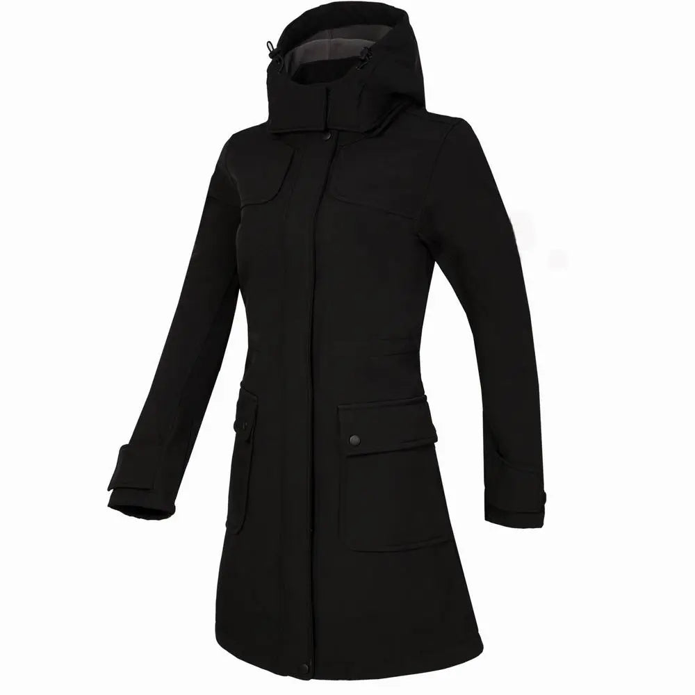 Heidi-Mode | Lange Wasserdichte Outdoor Regenjacke Mit Kapuze Für Damen Perfekt Für Outdoor Aktivitäten
