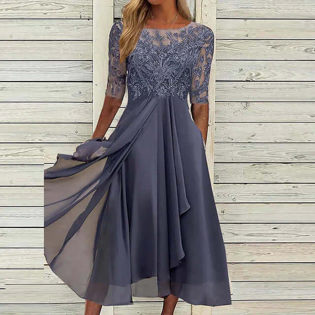 Heidi-Mode | Dunkelblaues Partykleid
