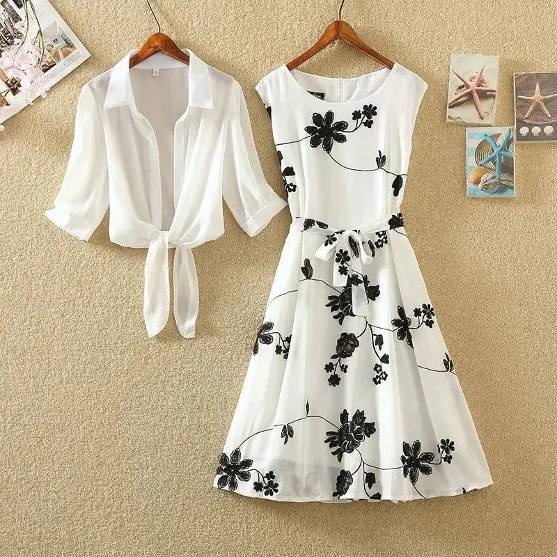 Tijdloze Elegance Tweedelige Jurk