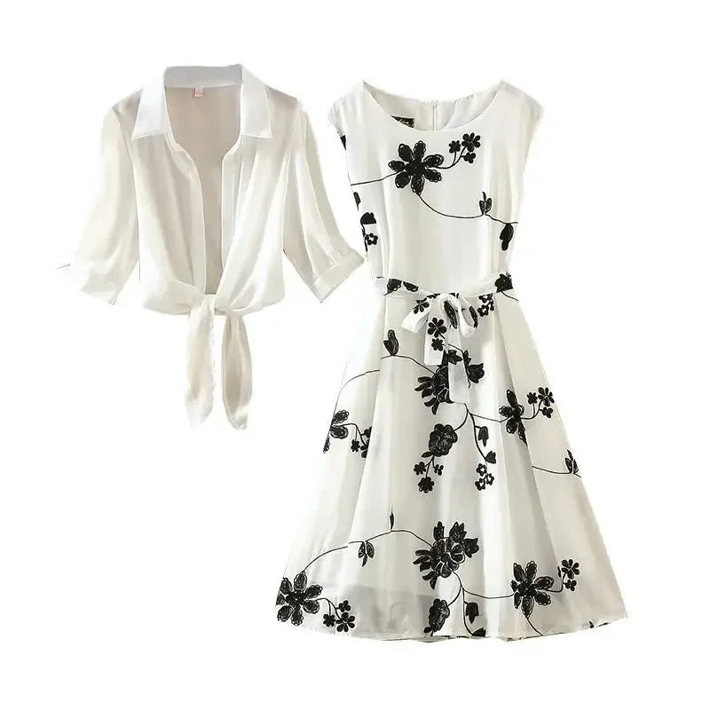 Tijdloze Elegance Tweedelige Jurk