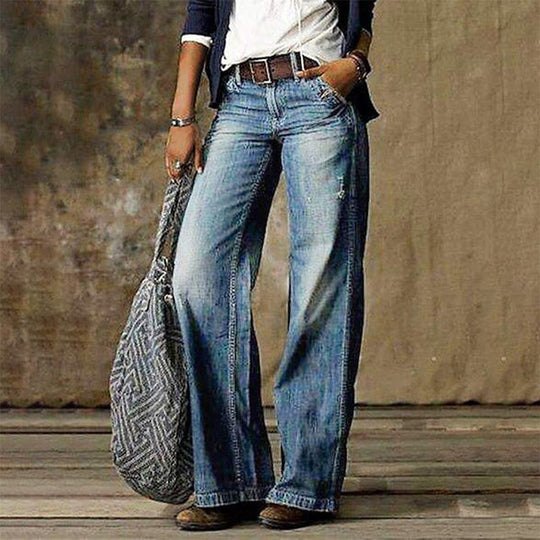 Heidi-Mode | Vielseitige & Moderne Damen Straight Leg Jeans