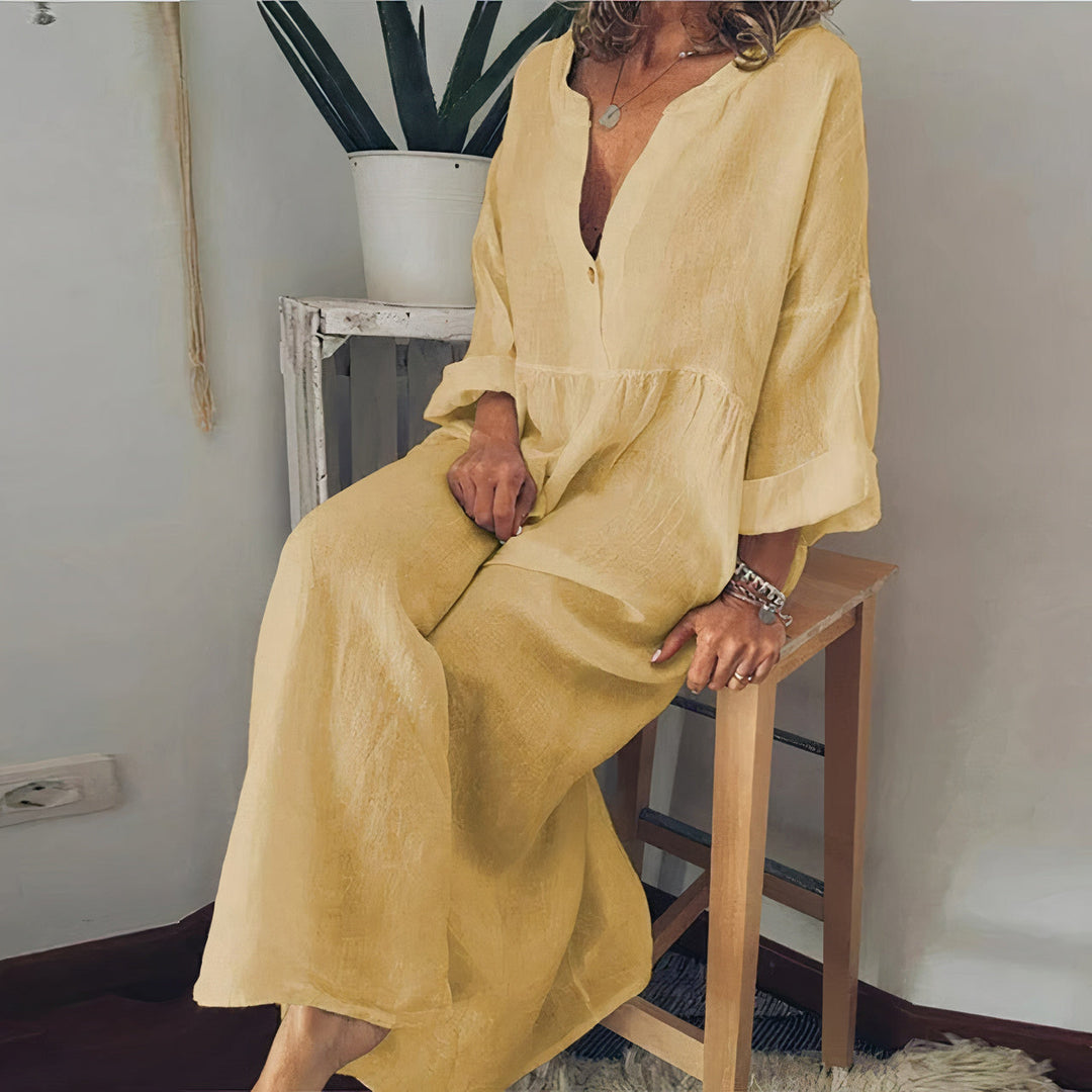 Heidi-Mode | Elegante Blusen Kleid für Damen mit Stilvollem Schnitt
