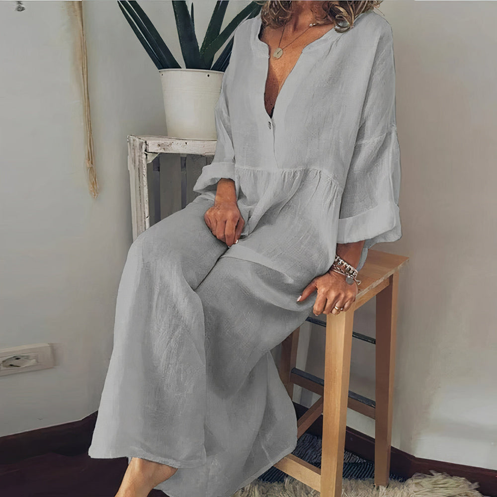 Heidi-Mode | Elegante Blusen Kleid für Damen mit Stilvollem Schnitt