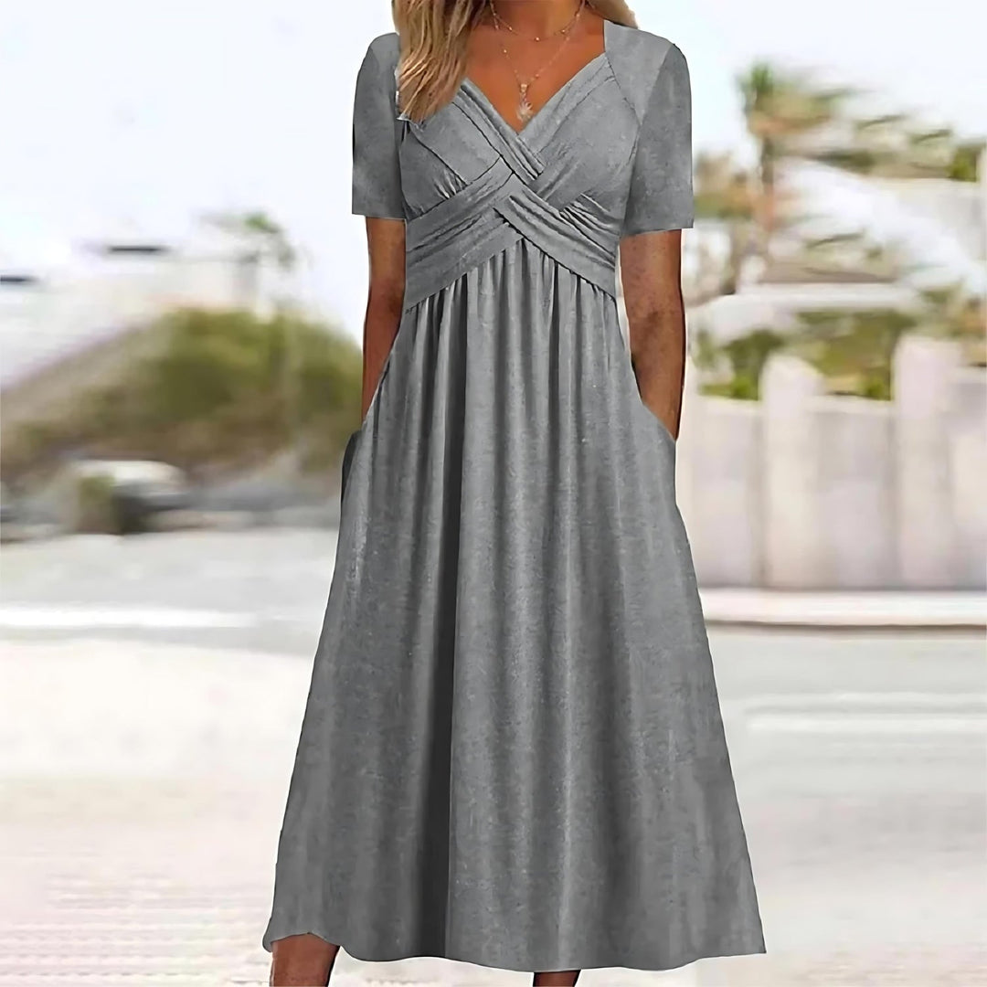 Elegante Midi-Kleid mit Bauchkontrolle