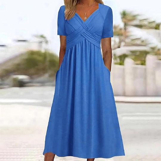 Elegante Midi-Kleid mit Bauchkontrolle