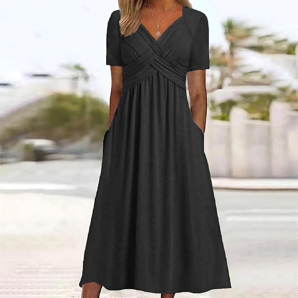 Elegante Midi-Kleid mit Bauchkontrolle