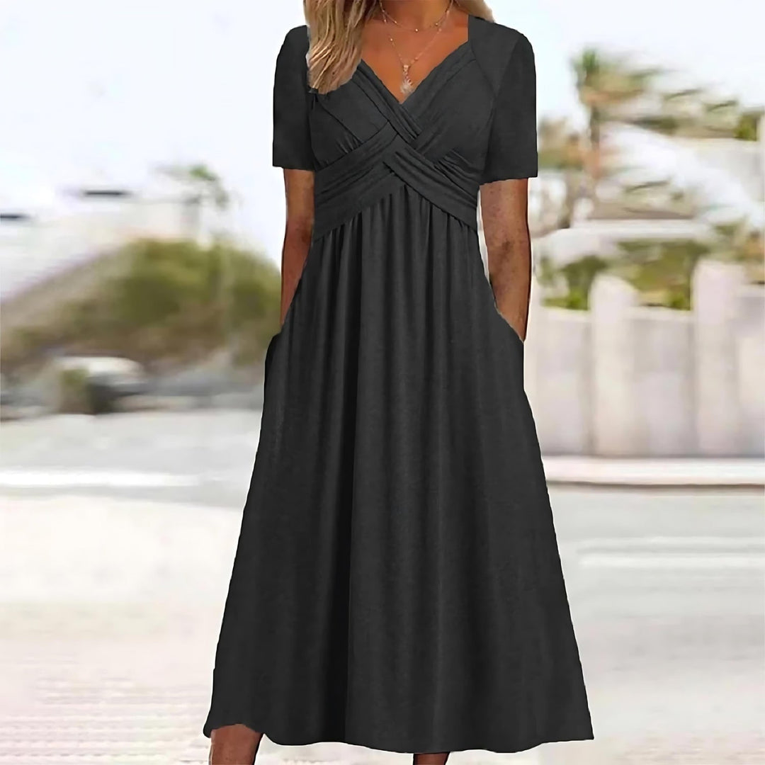 Elegante Midi-Kleid mit Bauchkontrolle