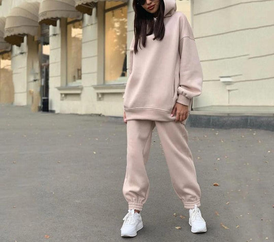 Heidi-Mode - Lässiges Herbst Hoodie und Jogginghose Set für Frauen