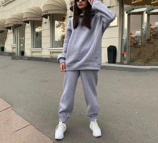 Heidi-Mode - Lässiges Herbst Hoodie und Jogginghose Set für Frauen