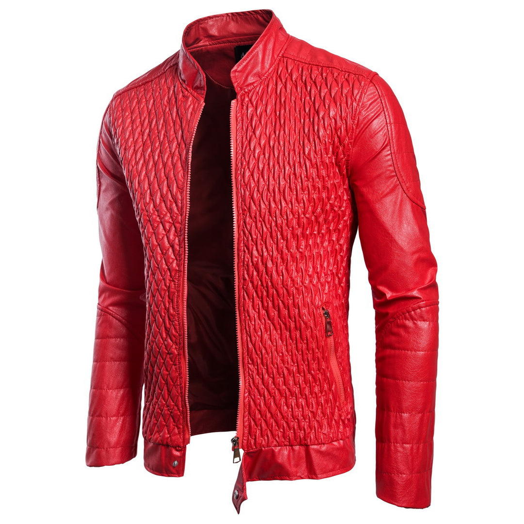 Herren stylische gesteppte Lederjacke Heidi-Mode