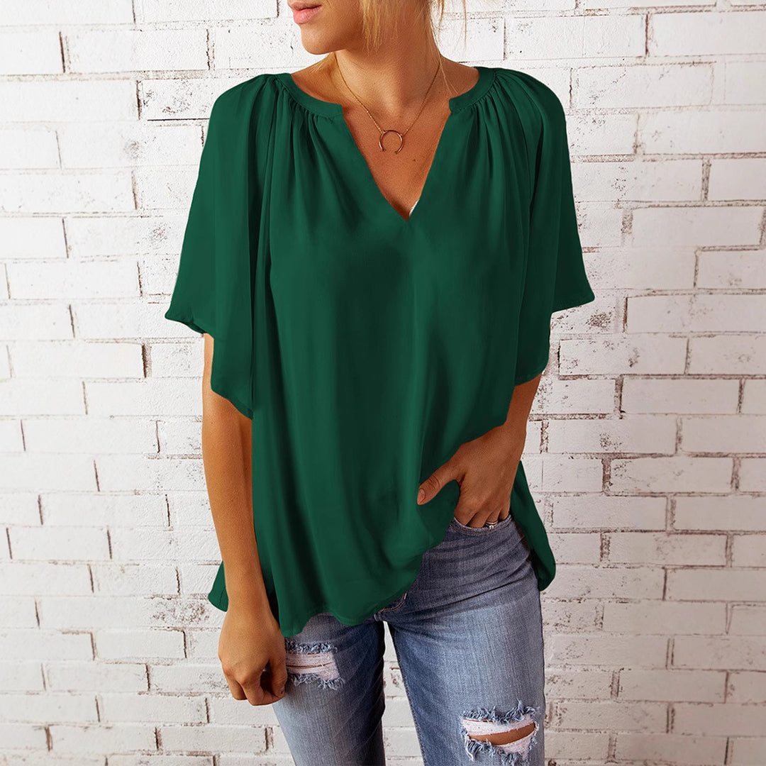 Damen elegante Chiffon-Bluse Heidi-Mode