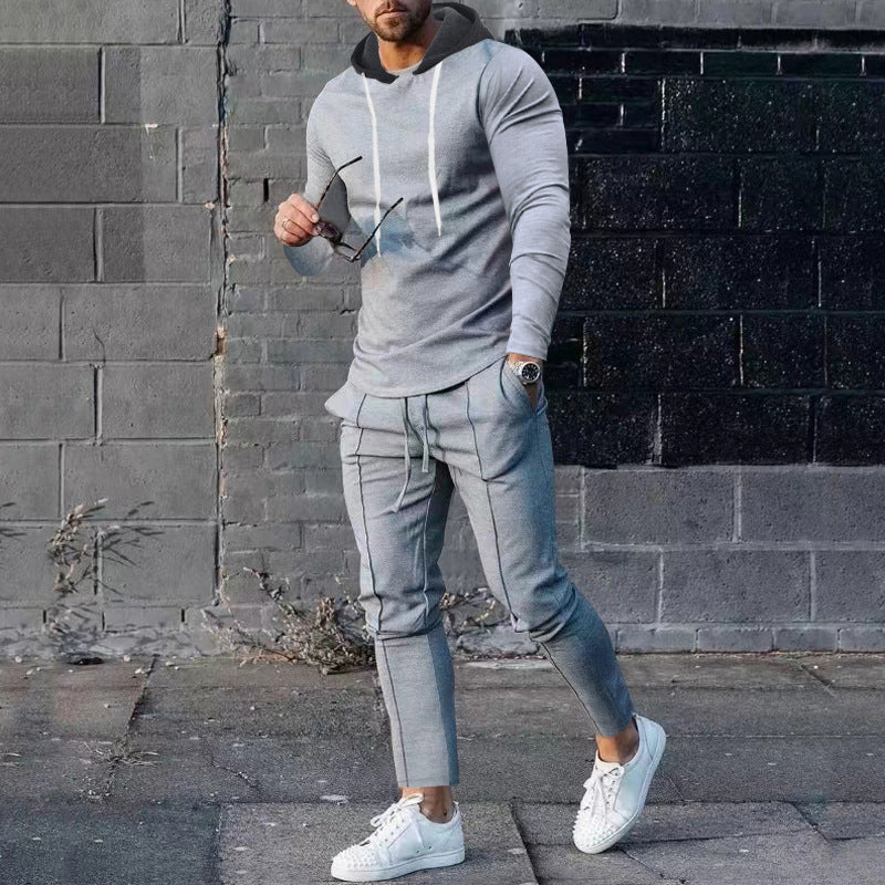 Herren Sportliches Hoodie-Set mit stylischen Jogginghosen Heidi-Mode