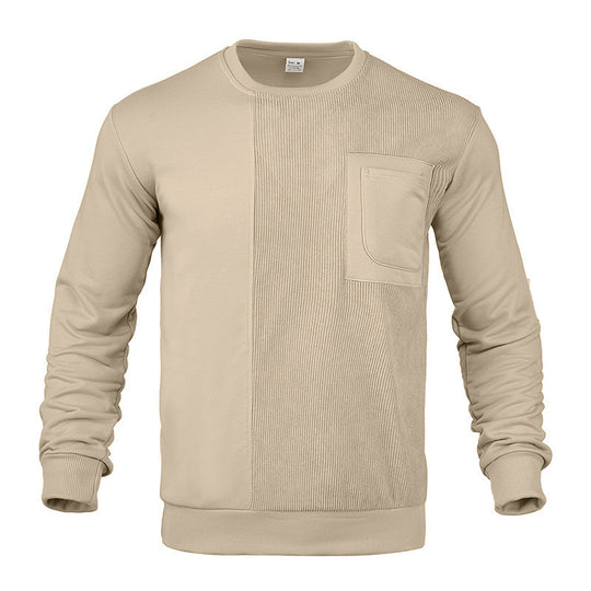Herren Sweatshirt mit strukturierter Front Heidi-Mode