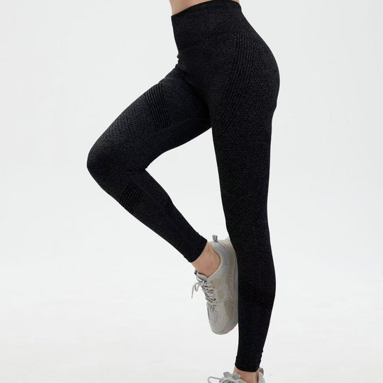 Damen Hochwertige Sportleggings mit atmungsaktiven Mesh-Einsätzen und nahtlosem Design Heidi-Mode