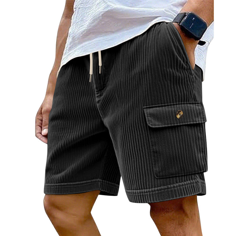 Herren Cargo-Shorts mit schmalem Schnitt und praktischen Seitentaschen Heidi-Mode