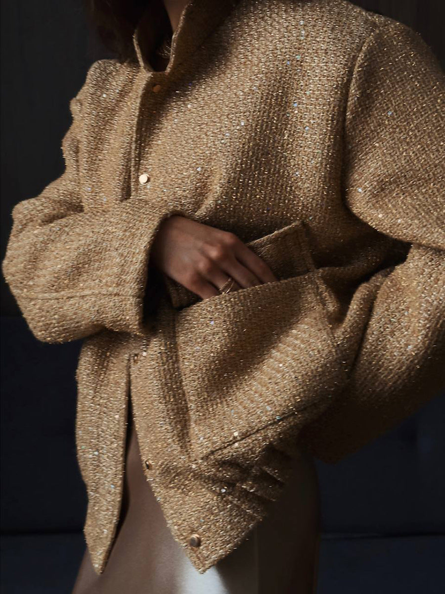 Heidi-Mode | Elegante Jacke mit Funkelnden Pailletten