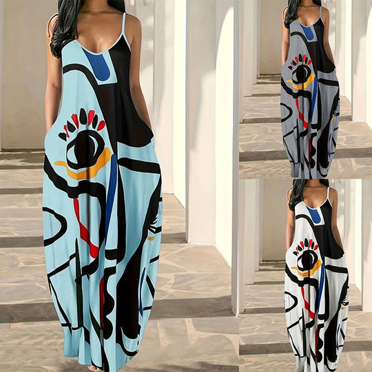 Heidi-Mode | Bedrucktes elegantes Street Style Kleid