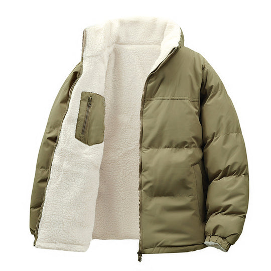 Damen warme Steppjacke mit kuscheligem Innenfutter und praktischen Taschen Heidi-Mode
