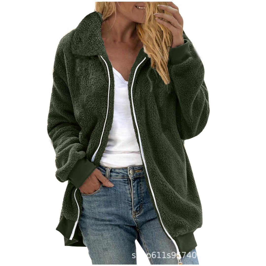 Damen Fleece-Jacke im Oversized-Stil Heidi-Mode