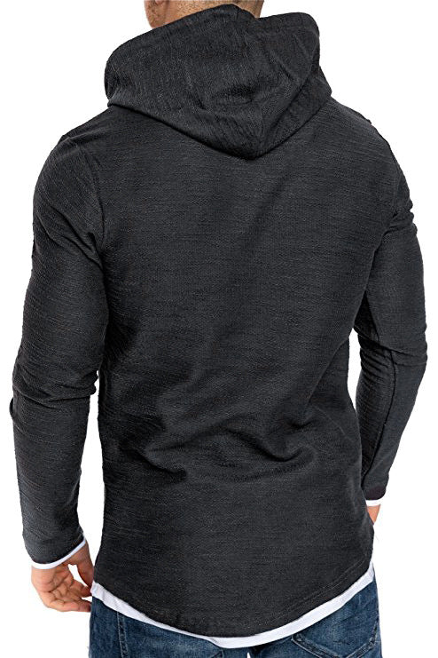 Herren Stylischer Langarm Hoodie Top Heidi-Mode