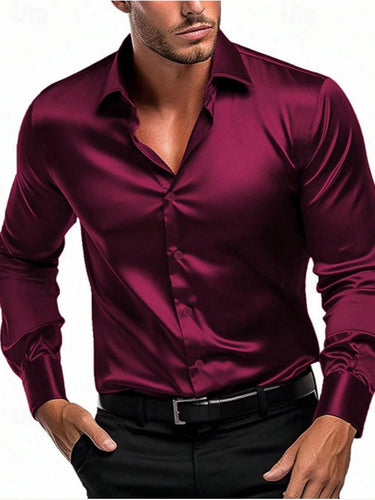 Herren Elegantes und zeitloses Seidenhemd Heidi-Mode