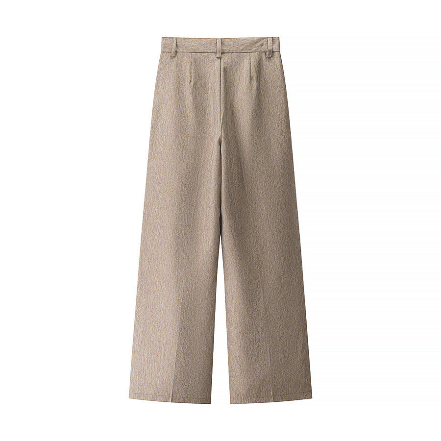 Damen Hosen mit weitem Bein und hoher Taille Heidi-Mode