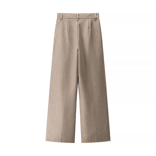 Damen Hosen mit weitem Bein und hoher Taille Heidi-Mode