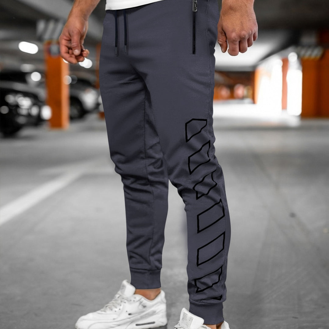 Herren Sportliche Jogginghose mit modernem Design und Seitentaschen Heidi-Mode