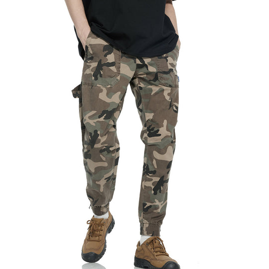 Herren Camo Utility Cargo Hose Heidi-Mode
