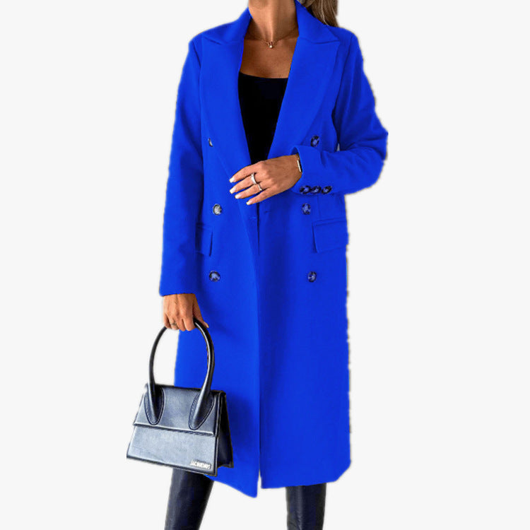 Damen Eleganter und zeitloser Trenchcoat mit doppelter Knopfleiste und praktischen Taschen Heidi-Mode