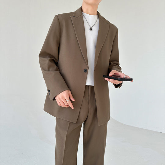 Herren eleganter Anzugblazer mit modernem Schnitt und feinem Innenfutter Heidi-Mode