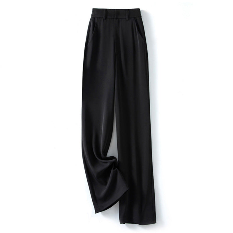 Damen elegante Culottes mit hohem Bund und modernen Eingrifftaschen Heidi-Mode