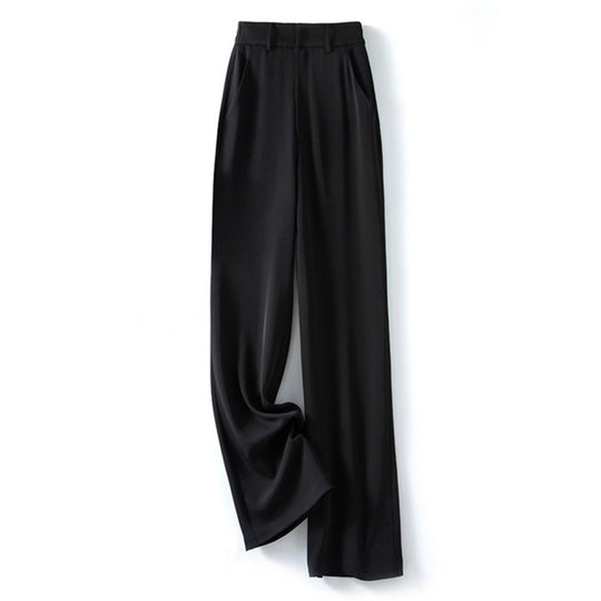Damen elegante Culottes mit hohem Bund und modernen Eingrifftaschen Heidi-Mode