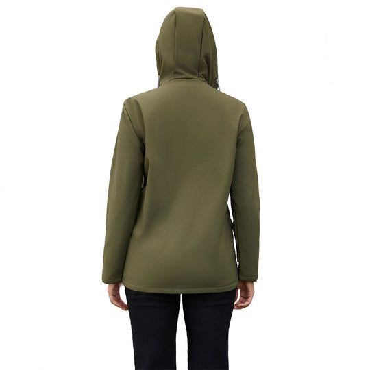 Damen Funktionale Winterjacke mit Fleece-Futter und Kapuze Heidi-Mode