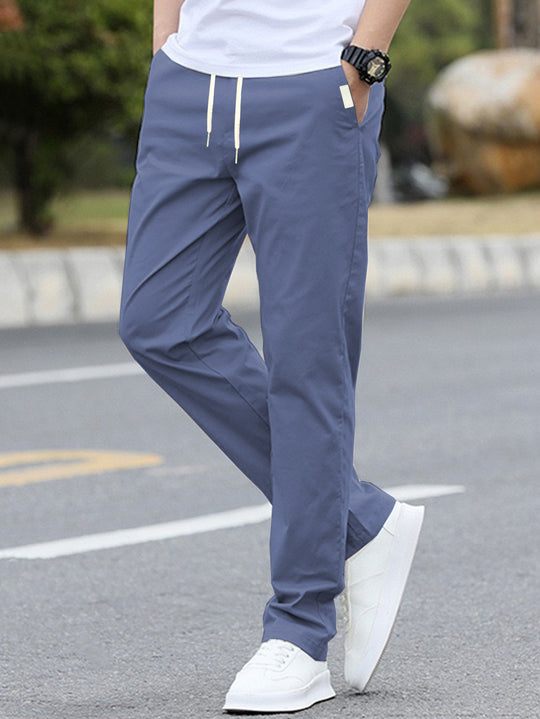 Herren Sportliche Freizeithosen mit elastischem Bund und modernen Seitentaschen Heidi-Mode