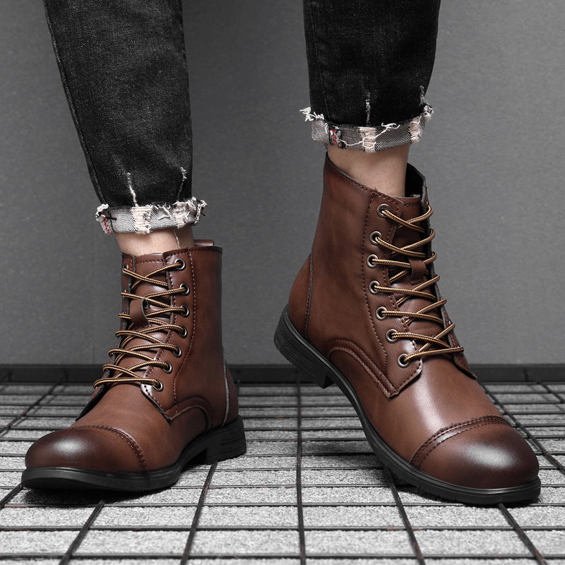 Heidi-Mode | Bequeme Rutschfest Runde Zehe Stiefelette