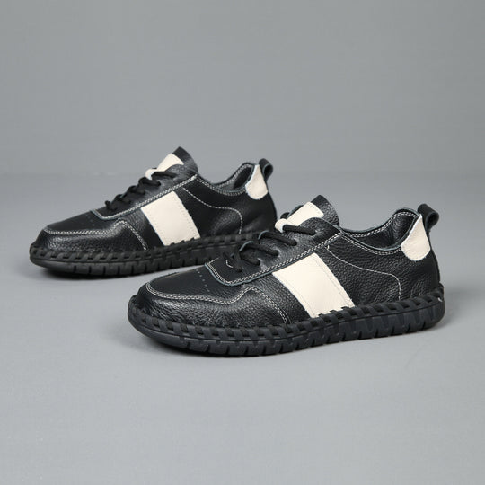 Damen Freizeit Leder Sneaker Heidi-Mode