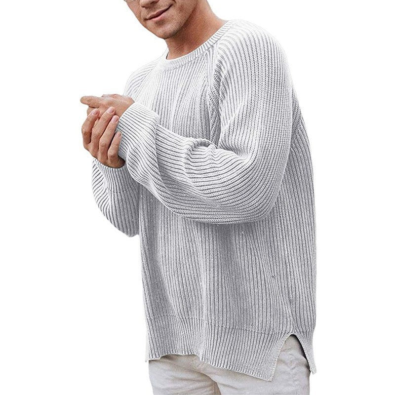 Herren eleganter Strickpullover mit strukturiertem Design und modernem Schnitt Heidi-Mode