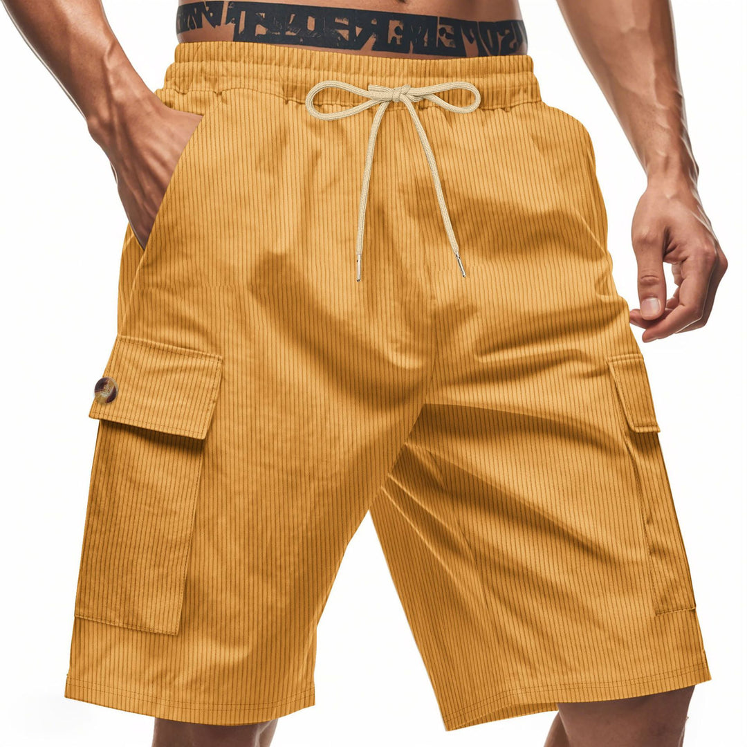 Herren Cargo-Shorts mit verstellbarem Kordelzug und praktischen Seitentaschen Heidi-Mode