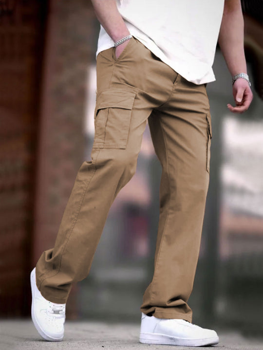 Herren Cargo-Hosen mit multifunktionalen Taschen und atmungsaktivem Stoff Heidi-Mode