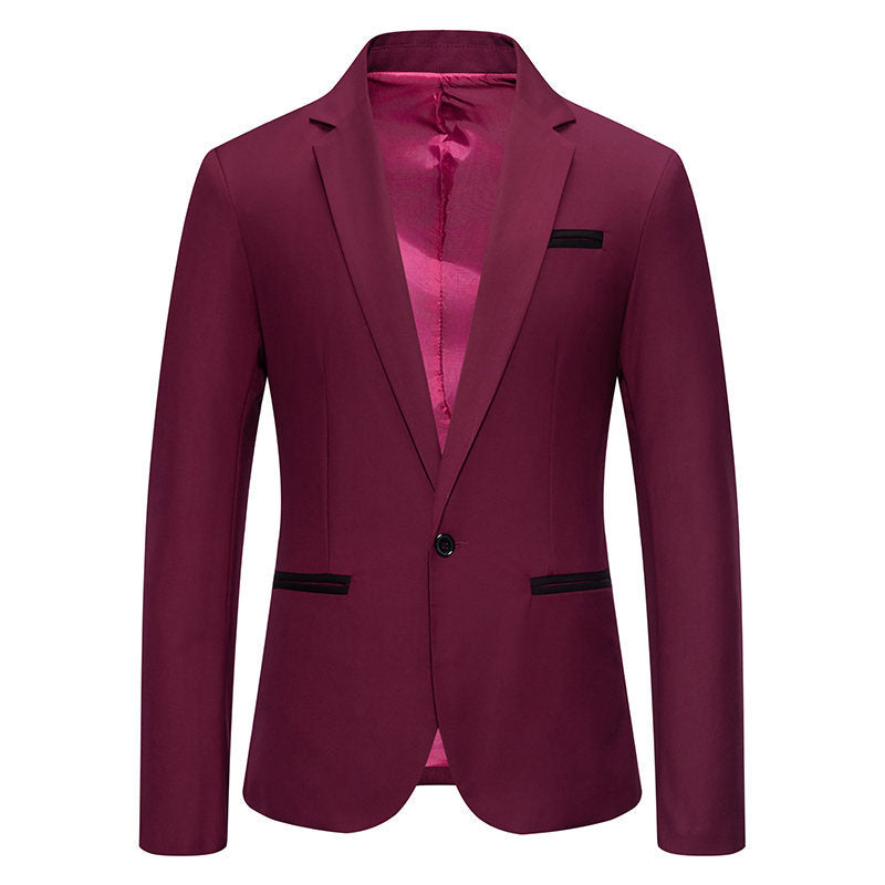 Herren Eleganter Blazer mit kontrastierenden Details Heidi-Mode