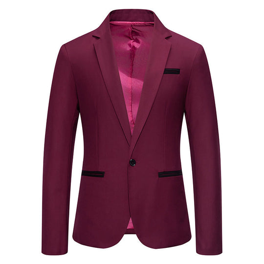 Herren Eleganter Blazer mit kontrastierenden Details Heidi-Mode
