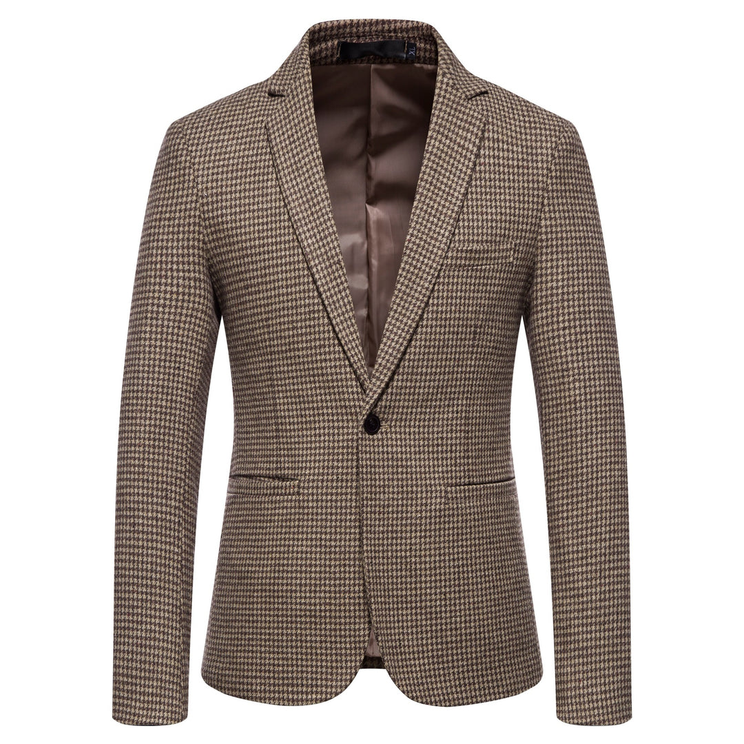 Herren eleganter Blazer mit modernem Schachbrettmuster Heidi-Mode